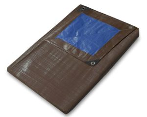 Brown/Blue Waterproof Tarpaulin 185gsm Multipurpose Tarpaulins